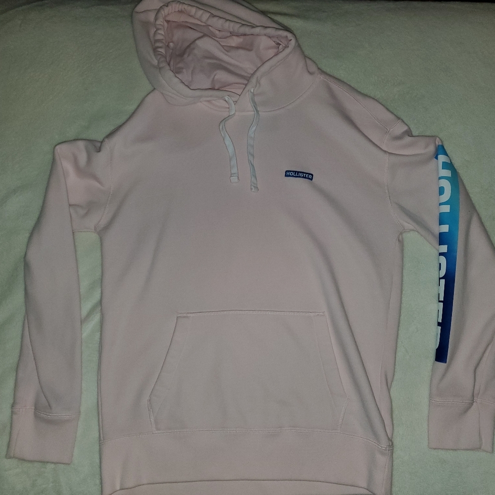 Men's medium pink Hollister sweatshirt